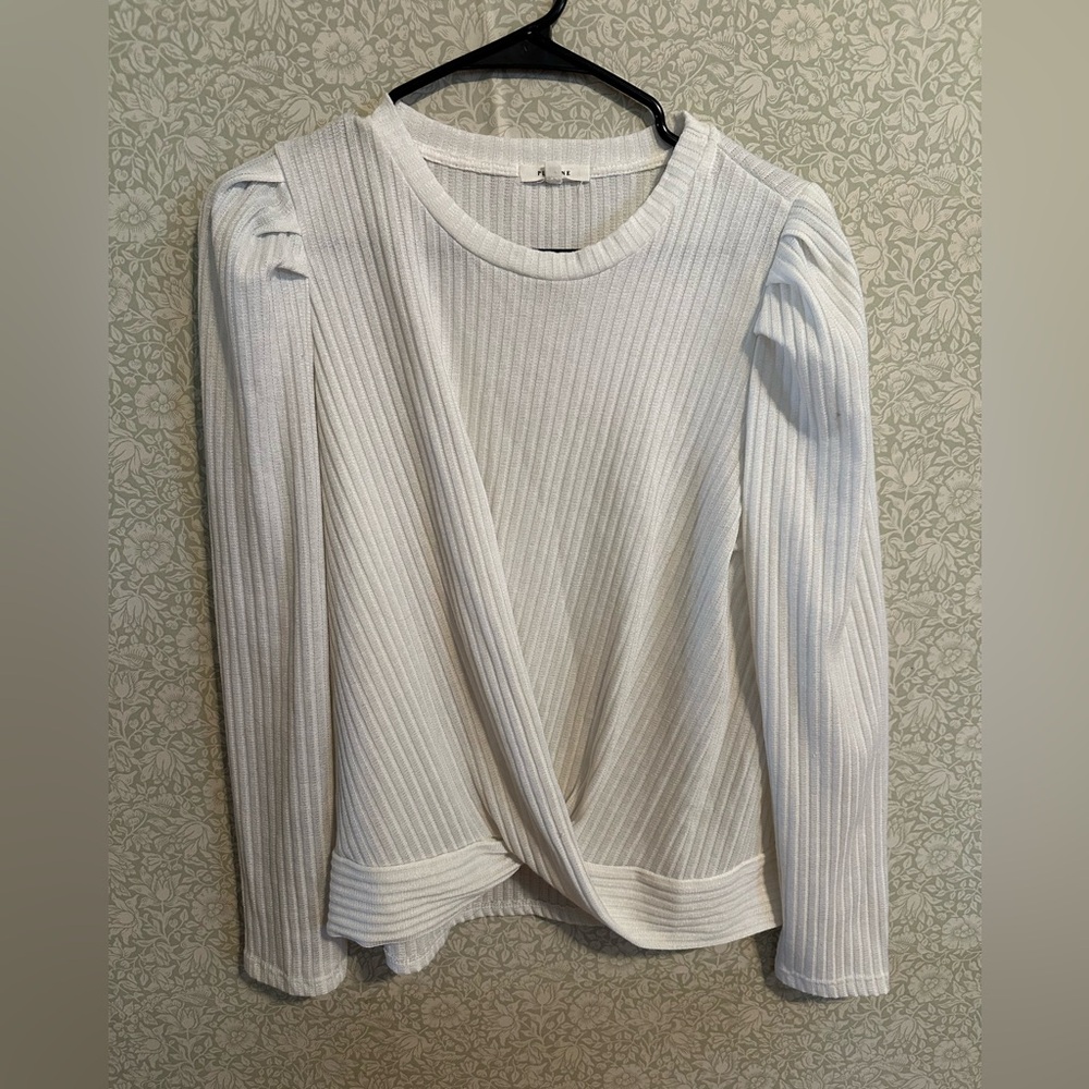 Pleione White Long Sleeve Shirt